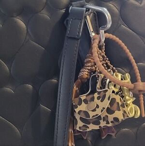 NWT Leopard Print Bag Charm